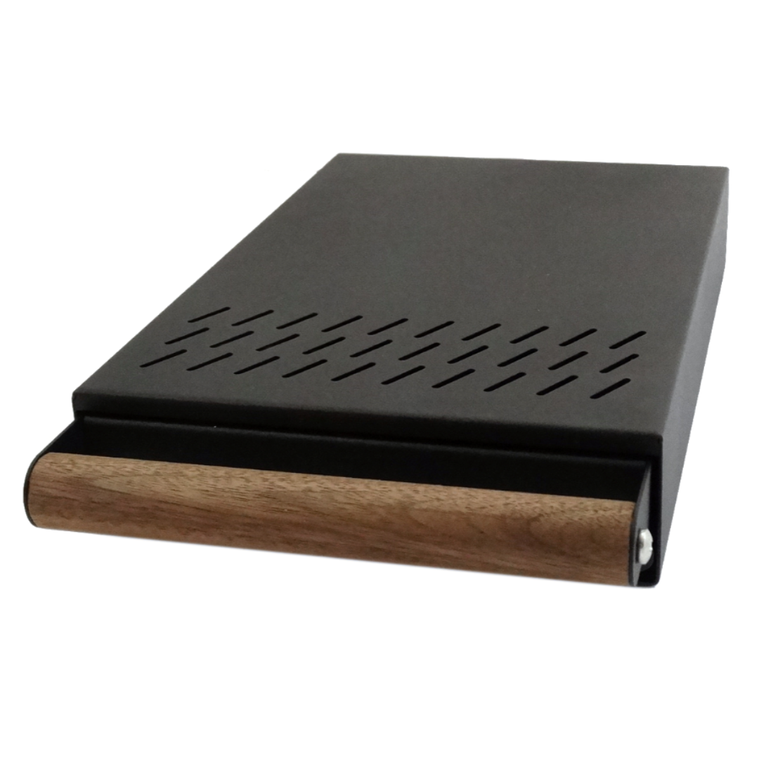 CKDC Ausklopfschublade ProCub 1 - Schwarz / Walnuss (20x30x5.5)