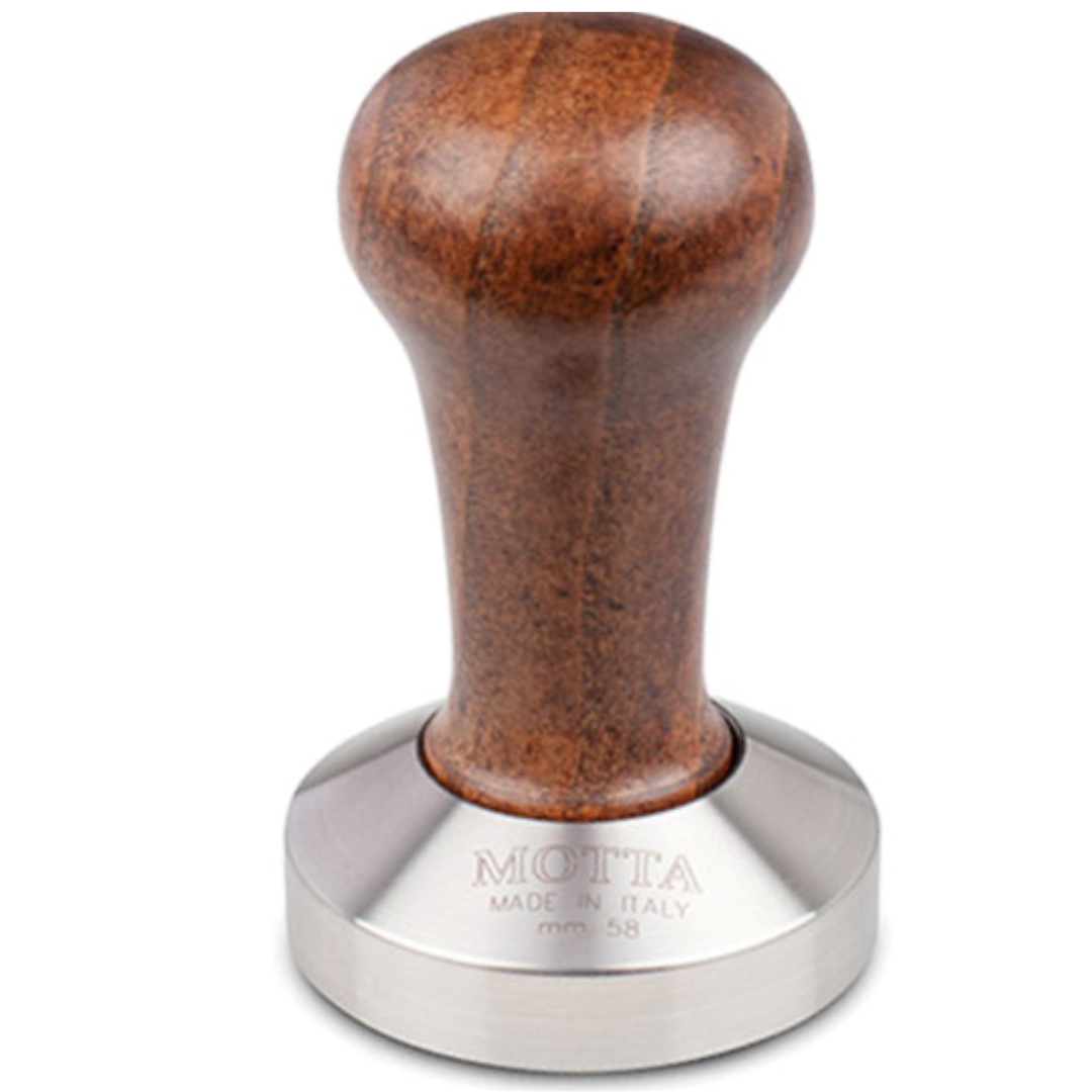 MOTTA Tamper flach Holz braun 58 mm