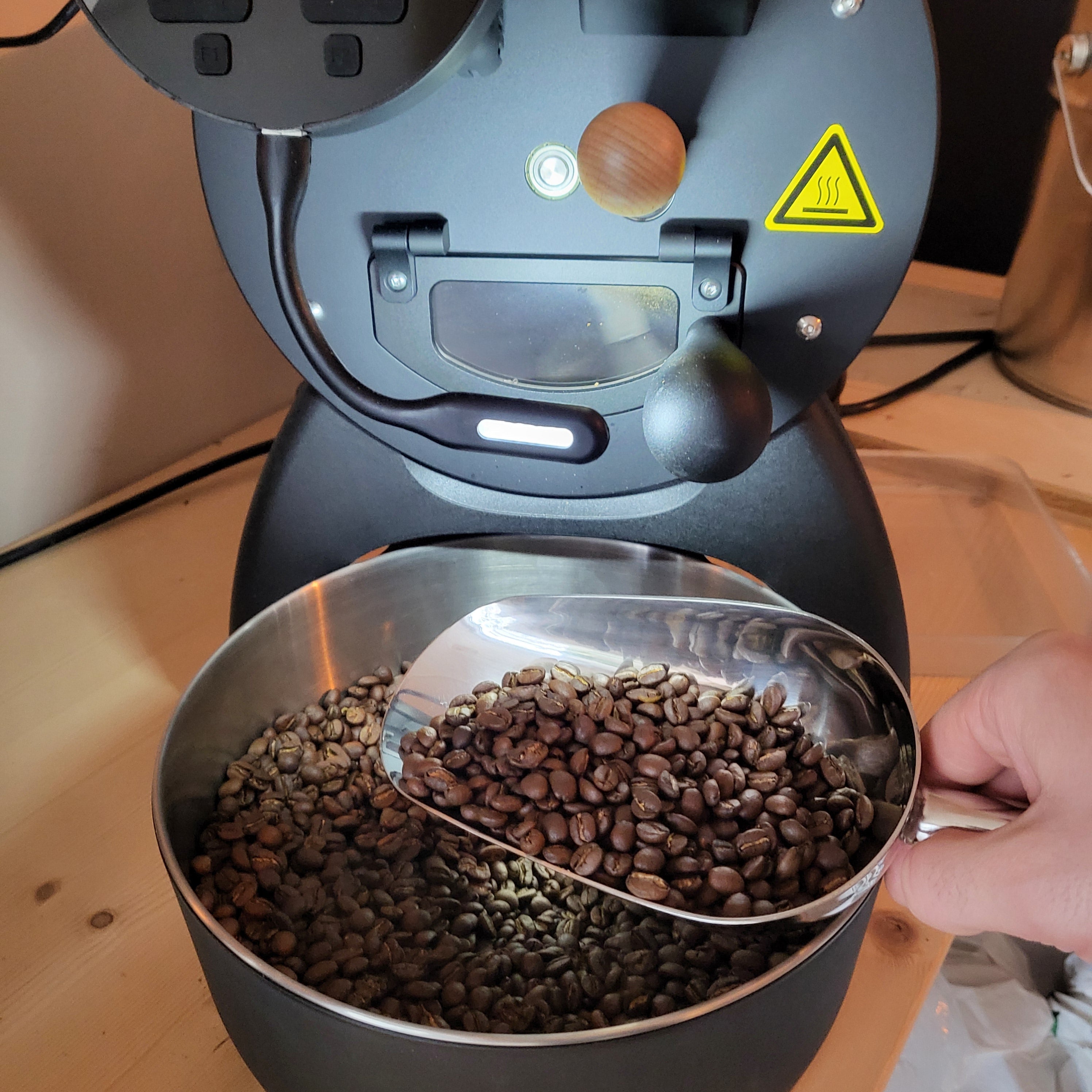 Unsere erste Röstmaschine