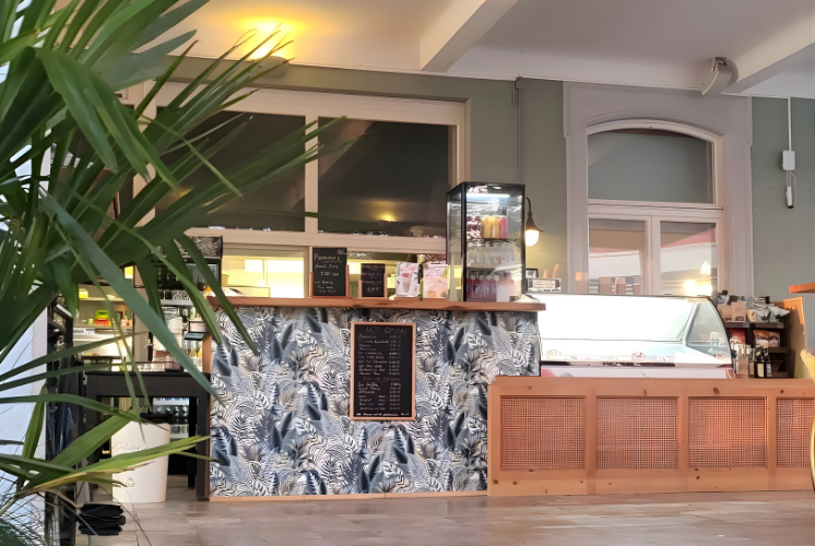 Eine Espressobar auf einer magischen Veranda