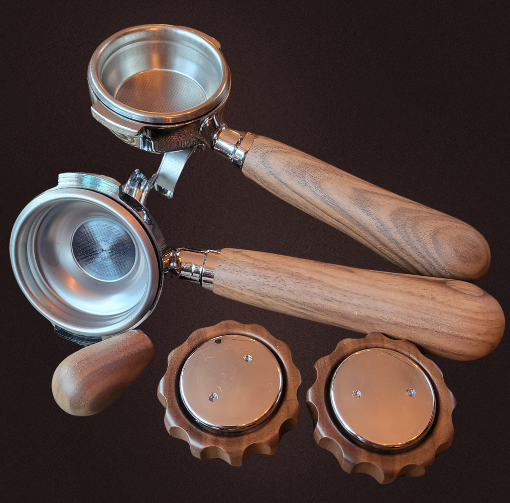 Siebträger Walnuss Erweiterungsset