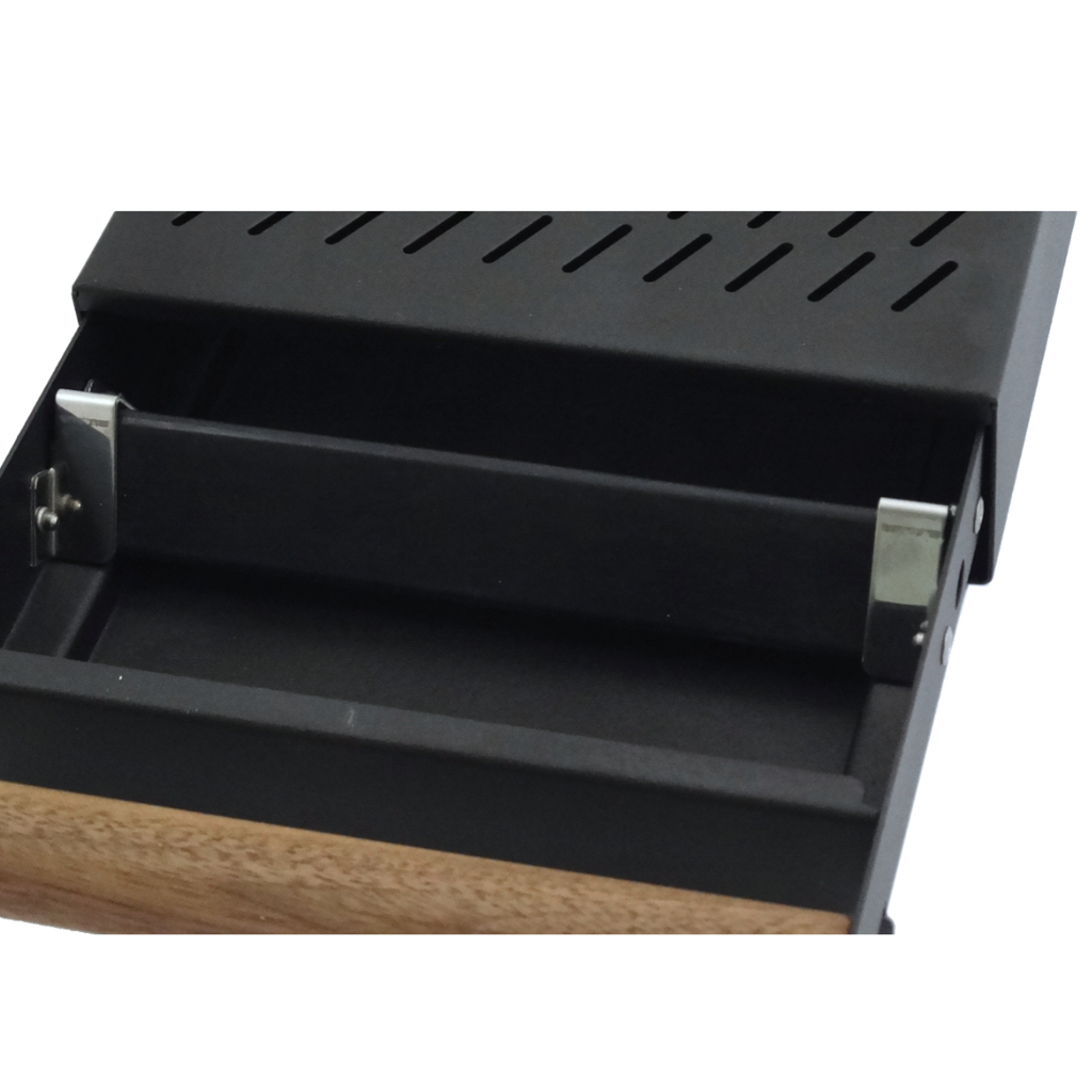 CKDC Ausklopfschublade ProCub 1 - Schwarz / Walnuss (20x30x5.5)