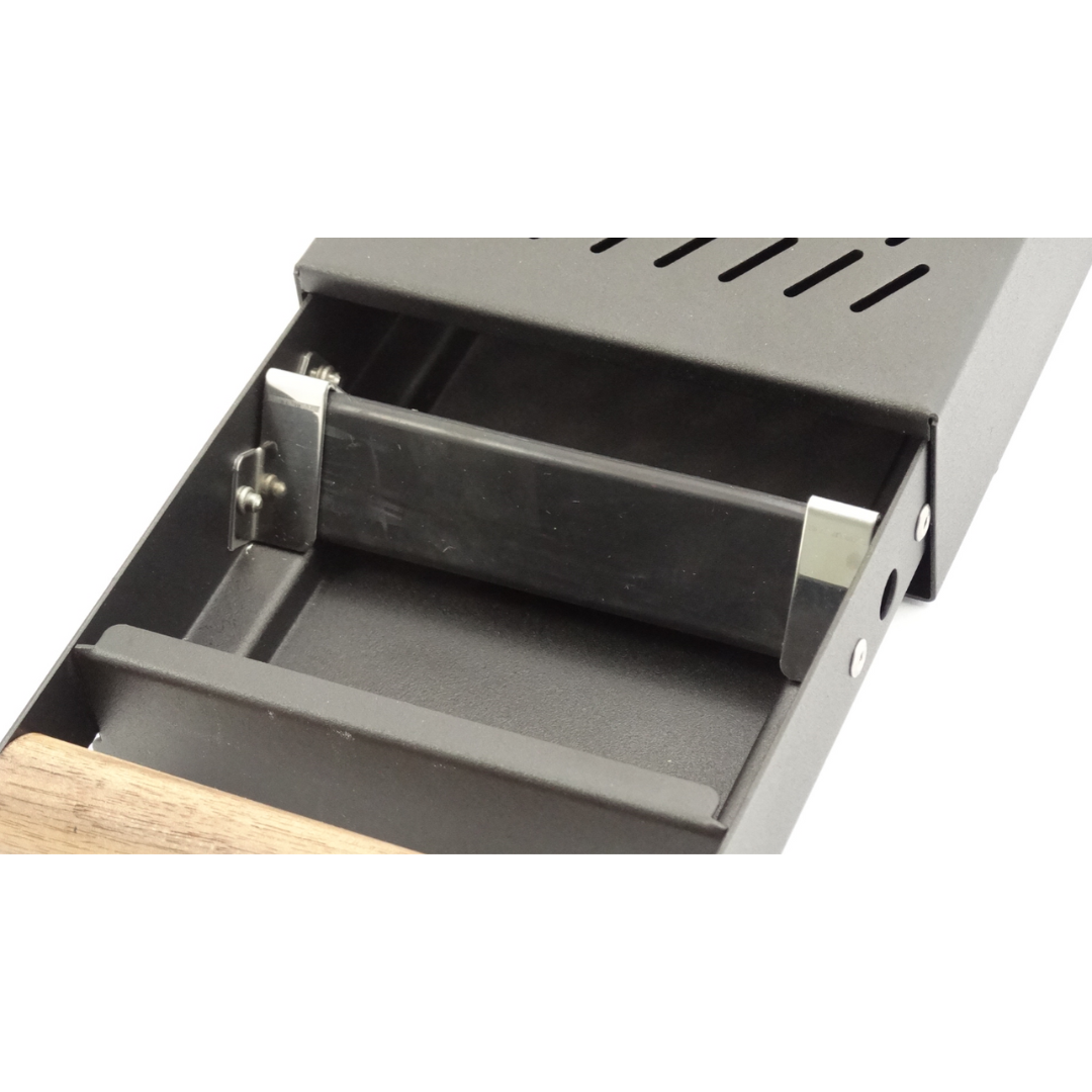 CKDC Ausklopfschublade ProCub 2 - Schwarz / Walnuss (14x24x5.5)