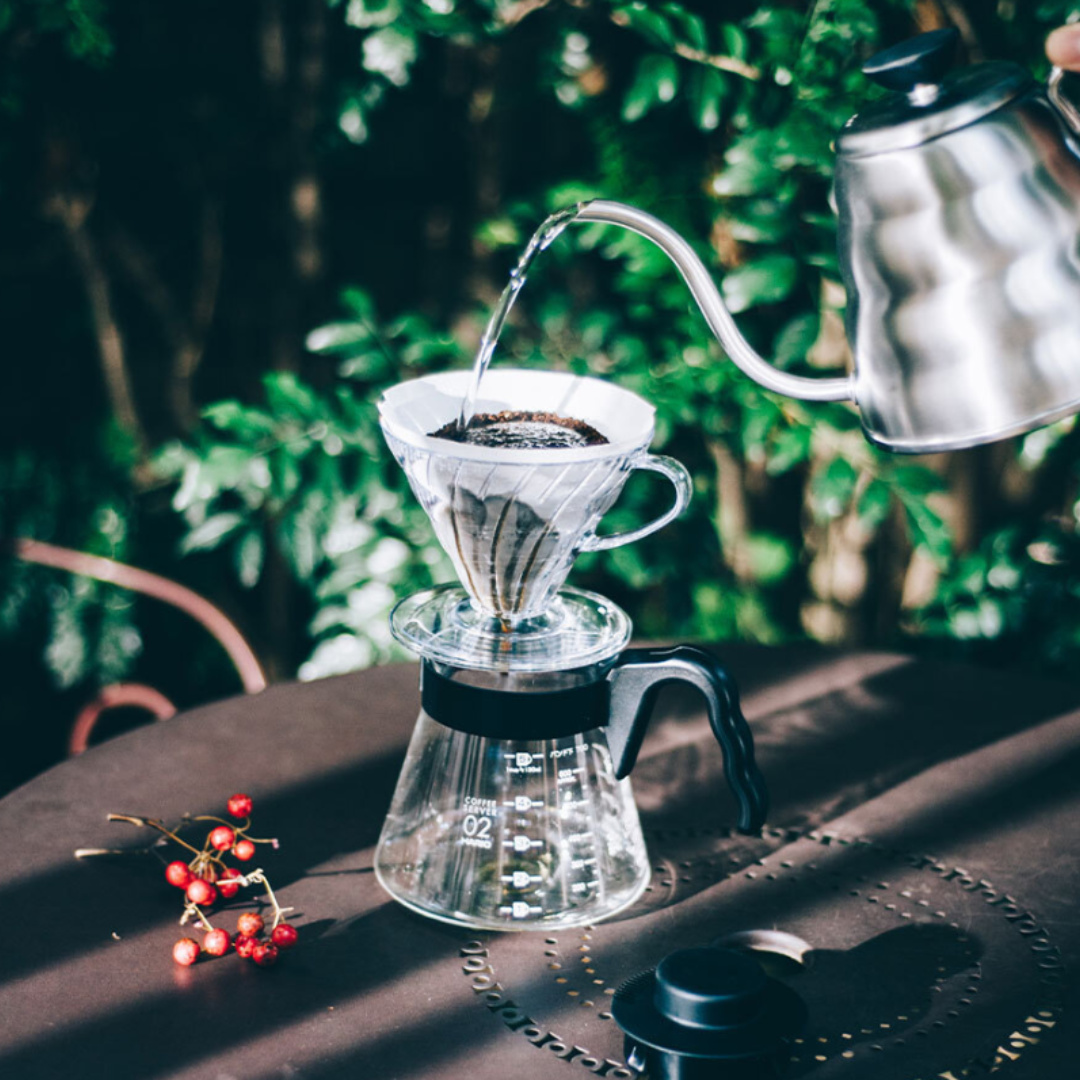 HARIO V60 Coffee Dripper and Server Set 02 - Black