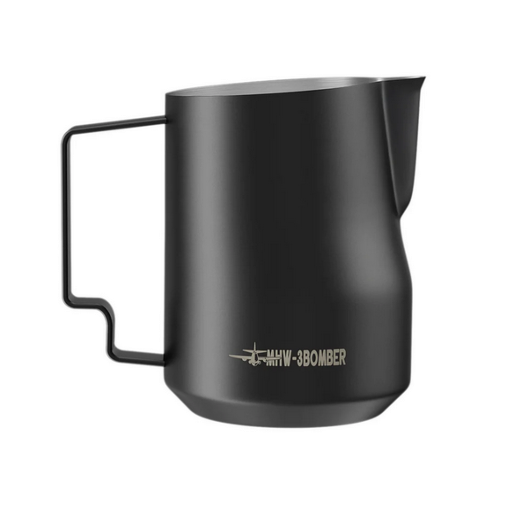 MHW-3BOMBER Turbo-Milchkännchen Mattschwarz 0.35l / 0.45l