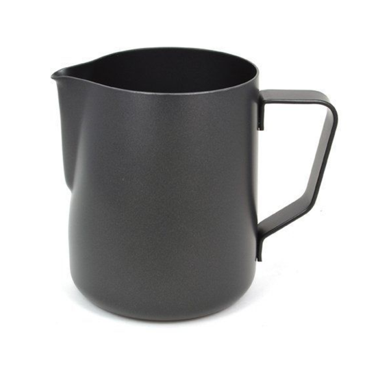 Rhino Teflon Milk Pitcher - Schwarz 0.36l / 0.6l / 0.9l